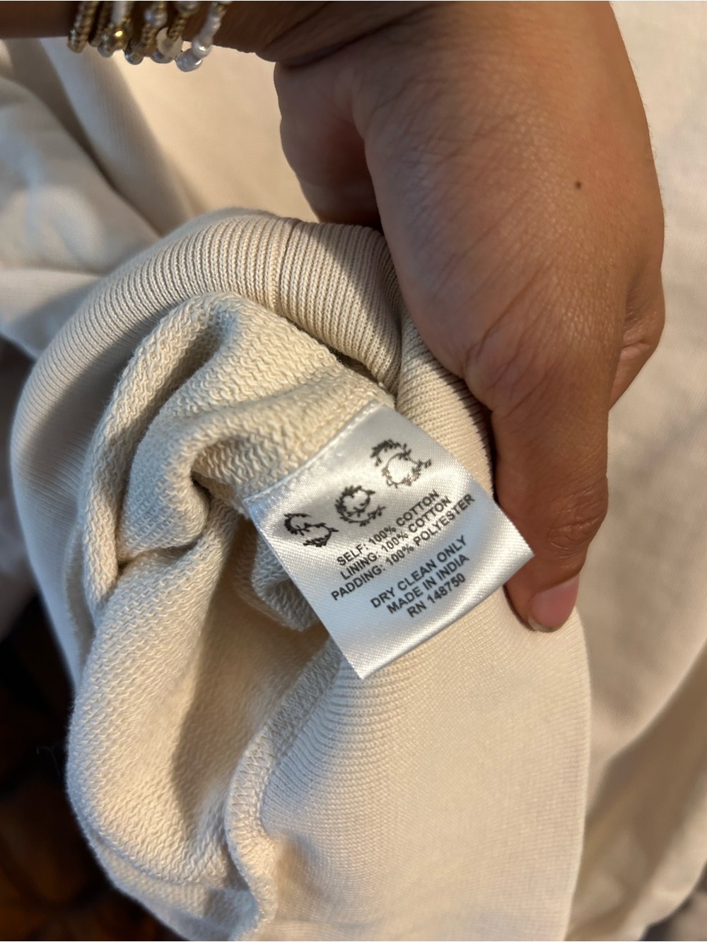 Sea New York Cream Ruffle Puff-Sleeve Sweatshirt - Picture 5 of 5
